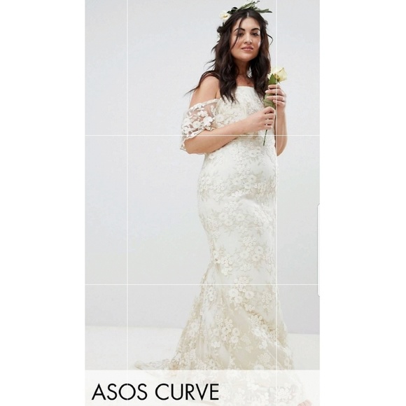 asos curve bridal